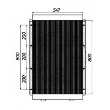 Радиатор гидравлический МО-7, до 300 л/мин