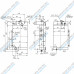 Аналог радиатора охлаждения UMG 26950006029 (E190WH / Orlandi Radiatori 17375)